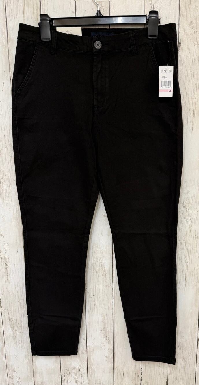 Aéropostale Womens Skinny Pants Size 10 Short Black Stretch Chino NWT